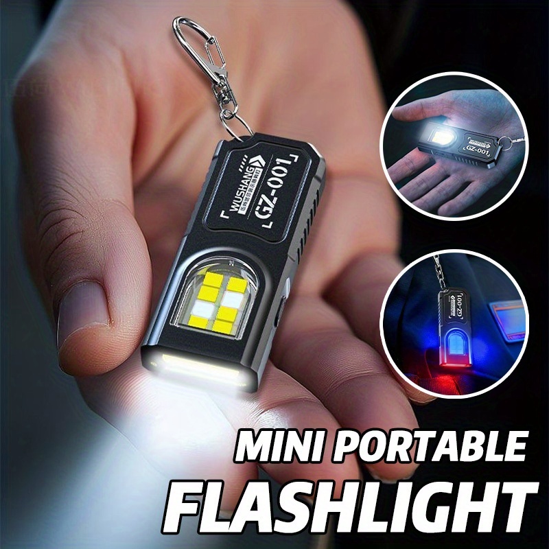 Outdoor Camping Adventure - Мощный мини-фонарик COB LED на брелоке,