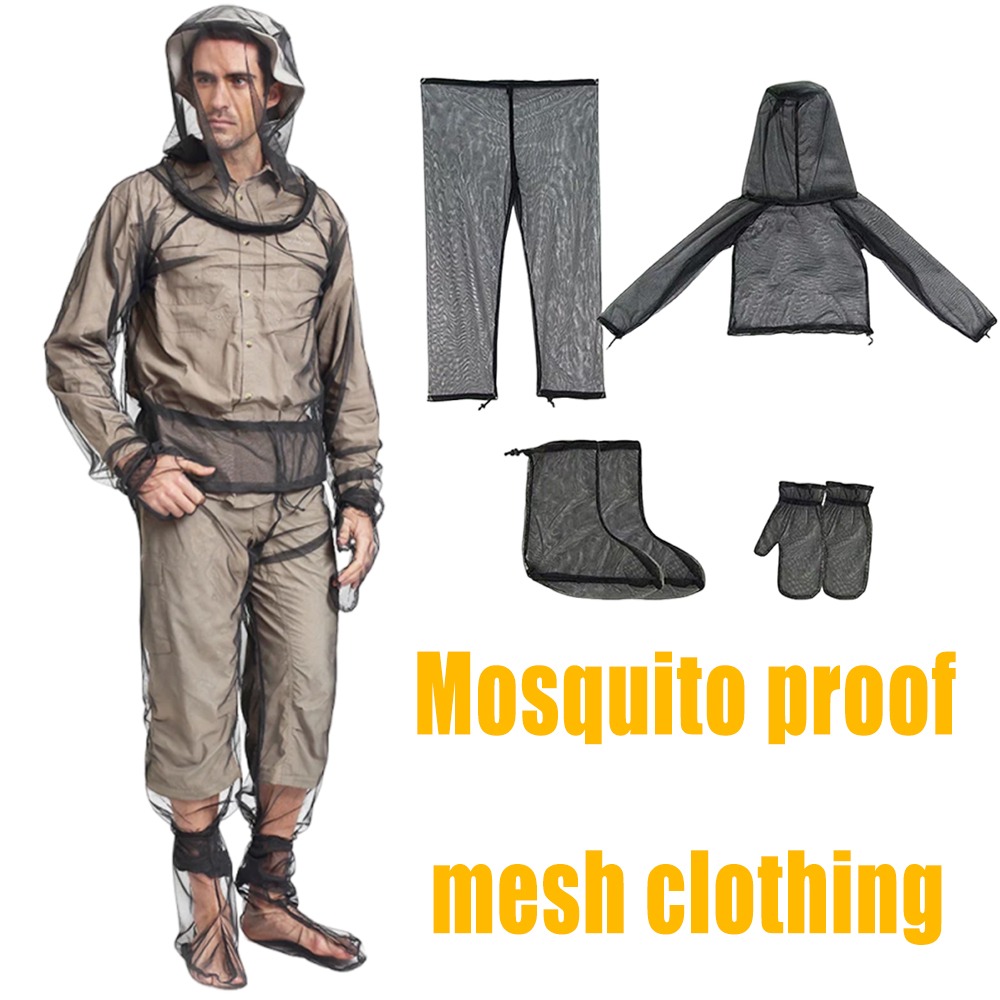 Outdoor Camping Mosquito Net - Комплект для защиты от комаров: куртка