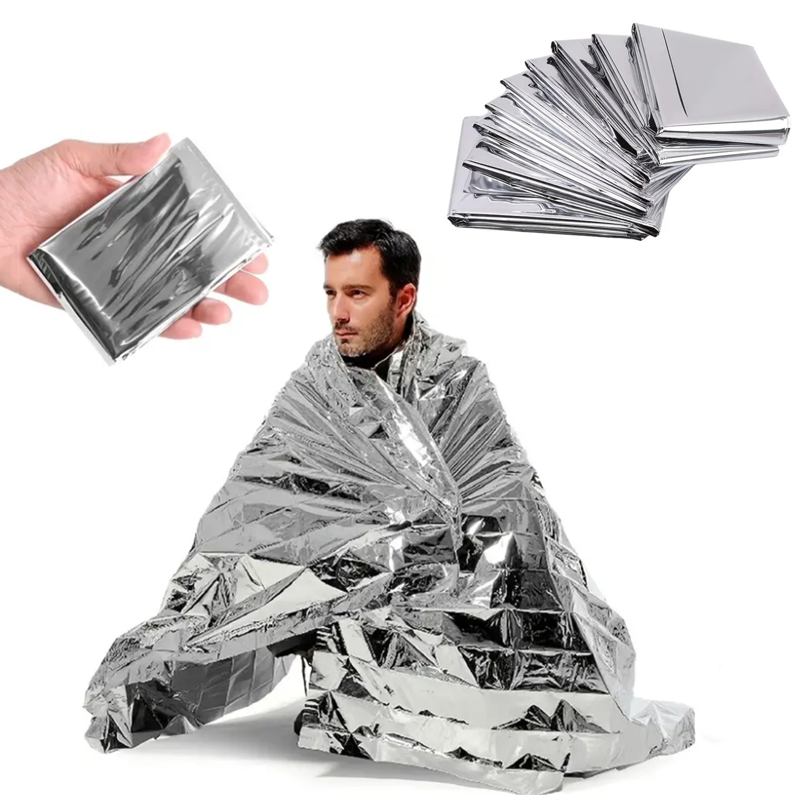 Emergency Mylar Blanket - Аварийные майларовые термоодеяла — водонепроницаемые, сохраняющие