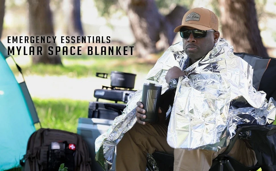 Emergency Mylar Blanket - 4 шт. Аварийные термоодеяла из майларовой