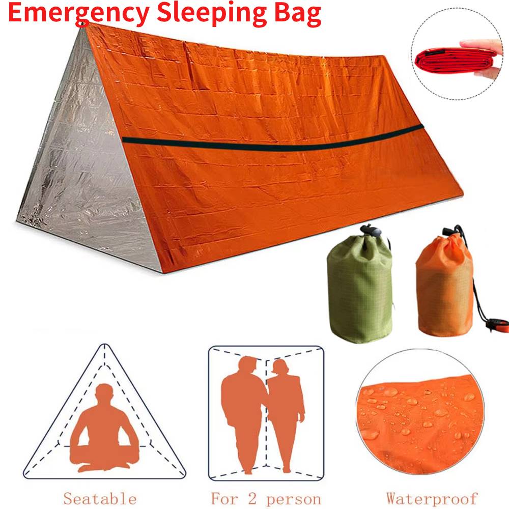 Emergency Mylar Blanket - Портативный водонепроницаемый спальный мешок для выживания