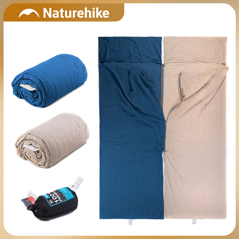 Ultralight Sleeping Bag - Naturehike: Всесезонный хлопковый вкладыш для спального