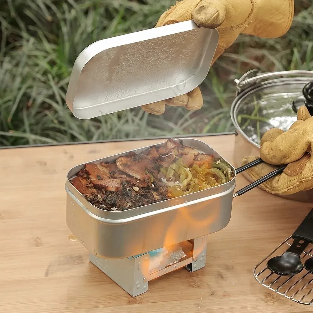 Ультралегкая посуда для кемпин – обзор и цена Outdoor Camping Cooking Set