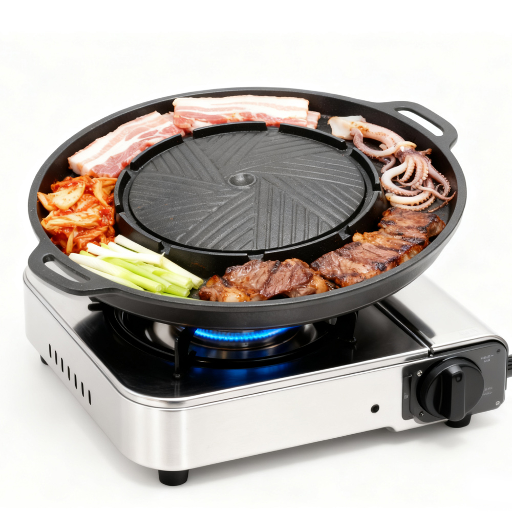 KOSUN корейская сковорода-грил – обзор и цена Outdoor Camping Cooking Set