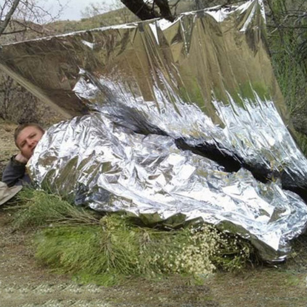 Водонепроницаемое термоодеяло  – обзор и цена Emergency Mylar Blanket