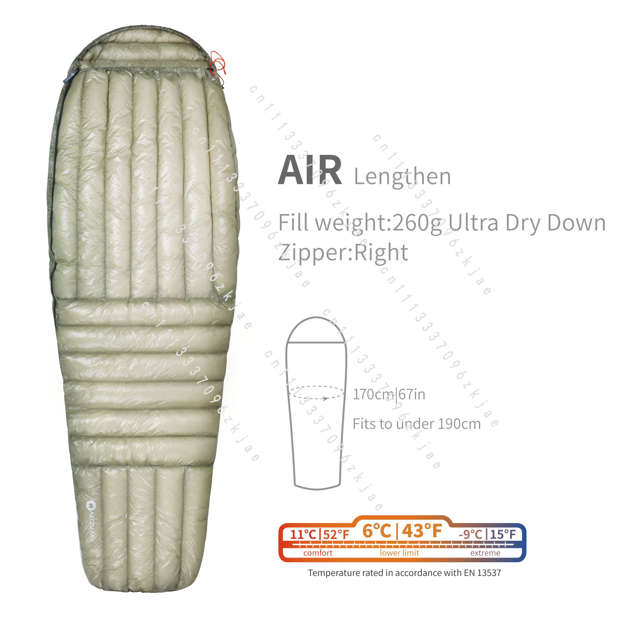 Спальный мешок AIR 10D 800FP U – обзор и цена Ultralight Sleeping Bag