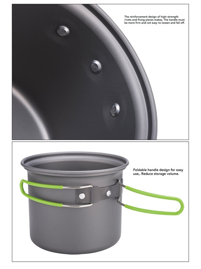 Набор походной посуды BRS-T15A – обзор и цена Outdoor Camping Cooking Set