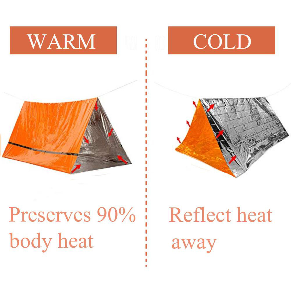 2-местное аварийное укрытие Bi – обзор и цена Emergency Mylar Blanket