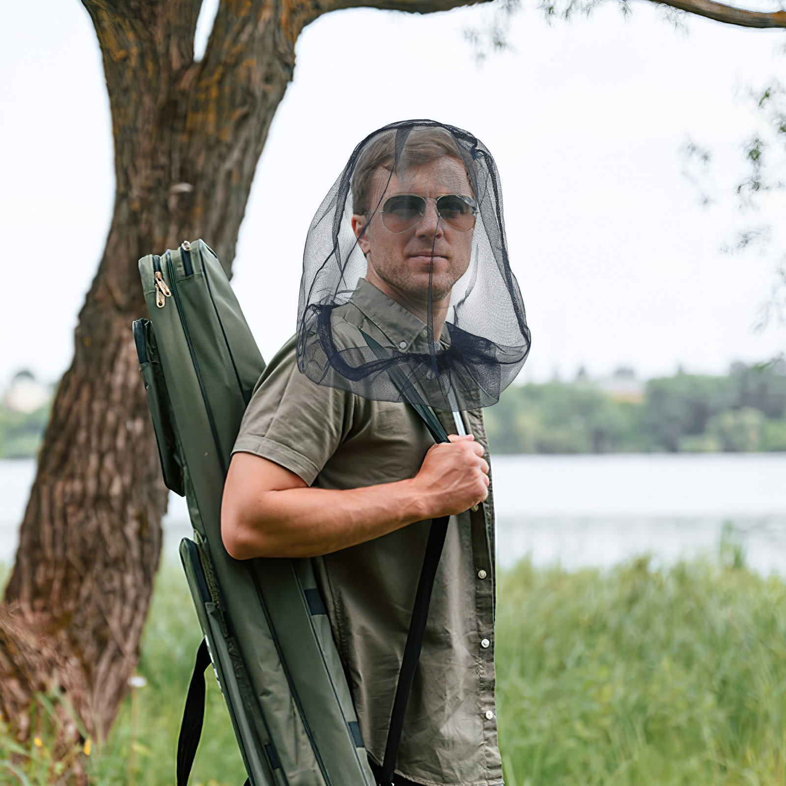 2 шт. Уличные сетки-шляпы от к – обзор и цена Outdoor Camping Mosquito Net