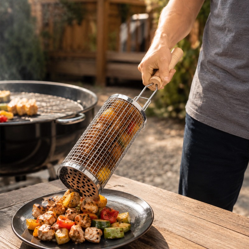 Набор круглых корзин для гриля – обзор и цена Outdoor Camping Cooking Set