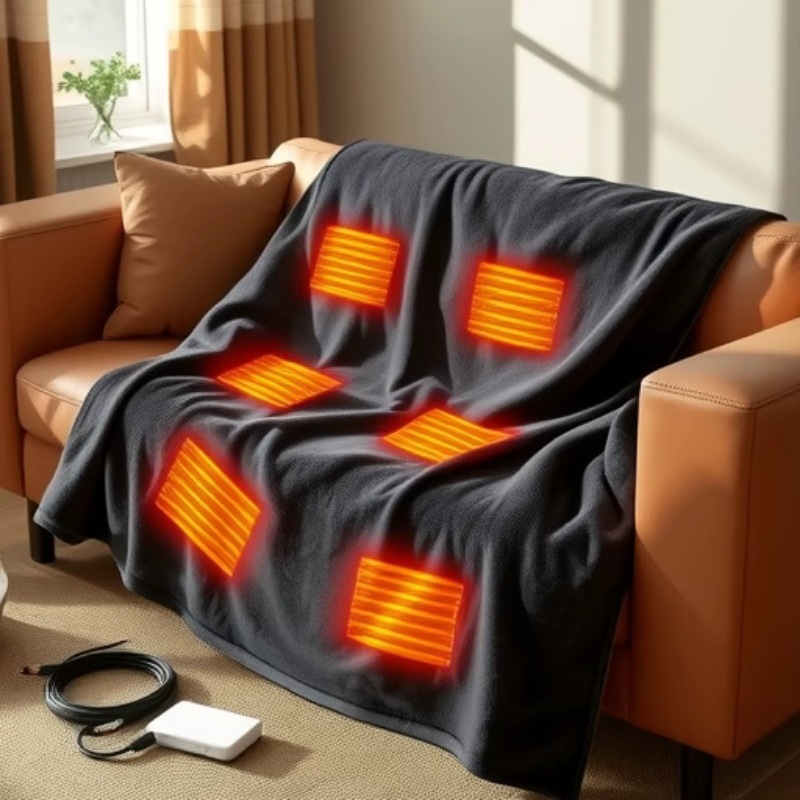 Новинка 2025 года, шаль с USB- – обзор и цена Outdoor Camping Heated Blanket