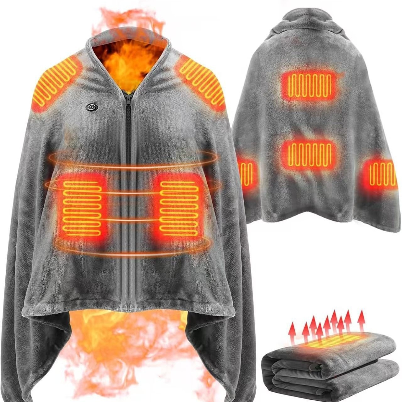 Новинка 2025 года, шаль с USB- – обзор и цена Outdoor Camping Heated Blanket