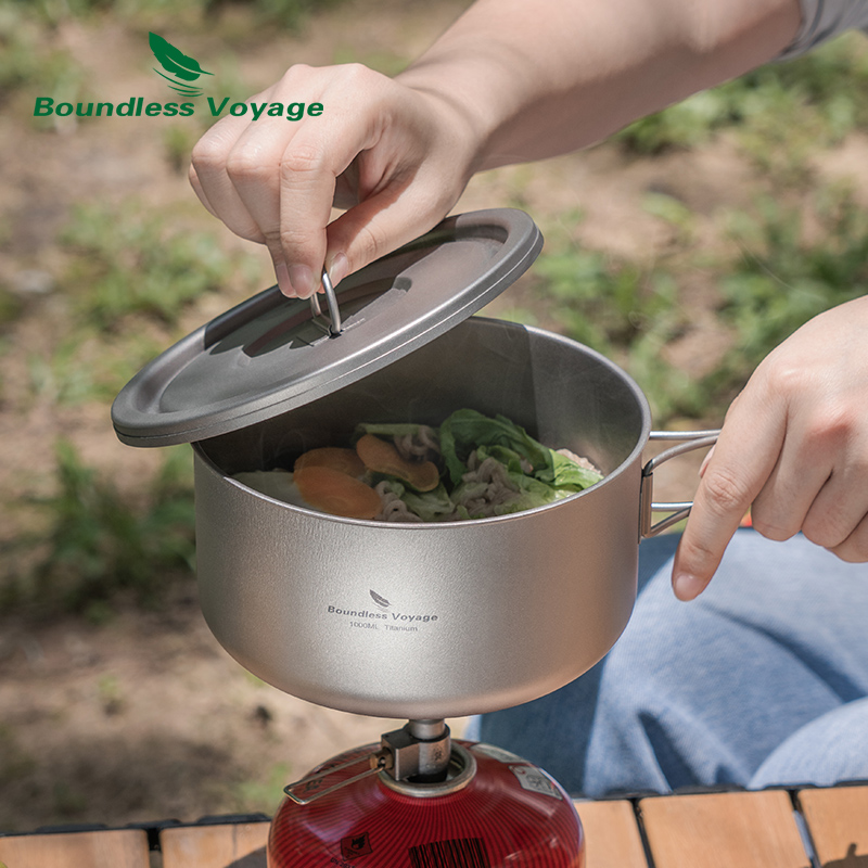 Титановая походная кастрюля Bo – обзор и цена Outdoor Camping Cooking Set