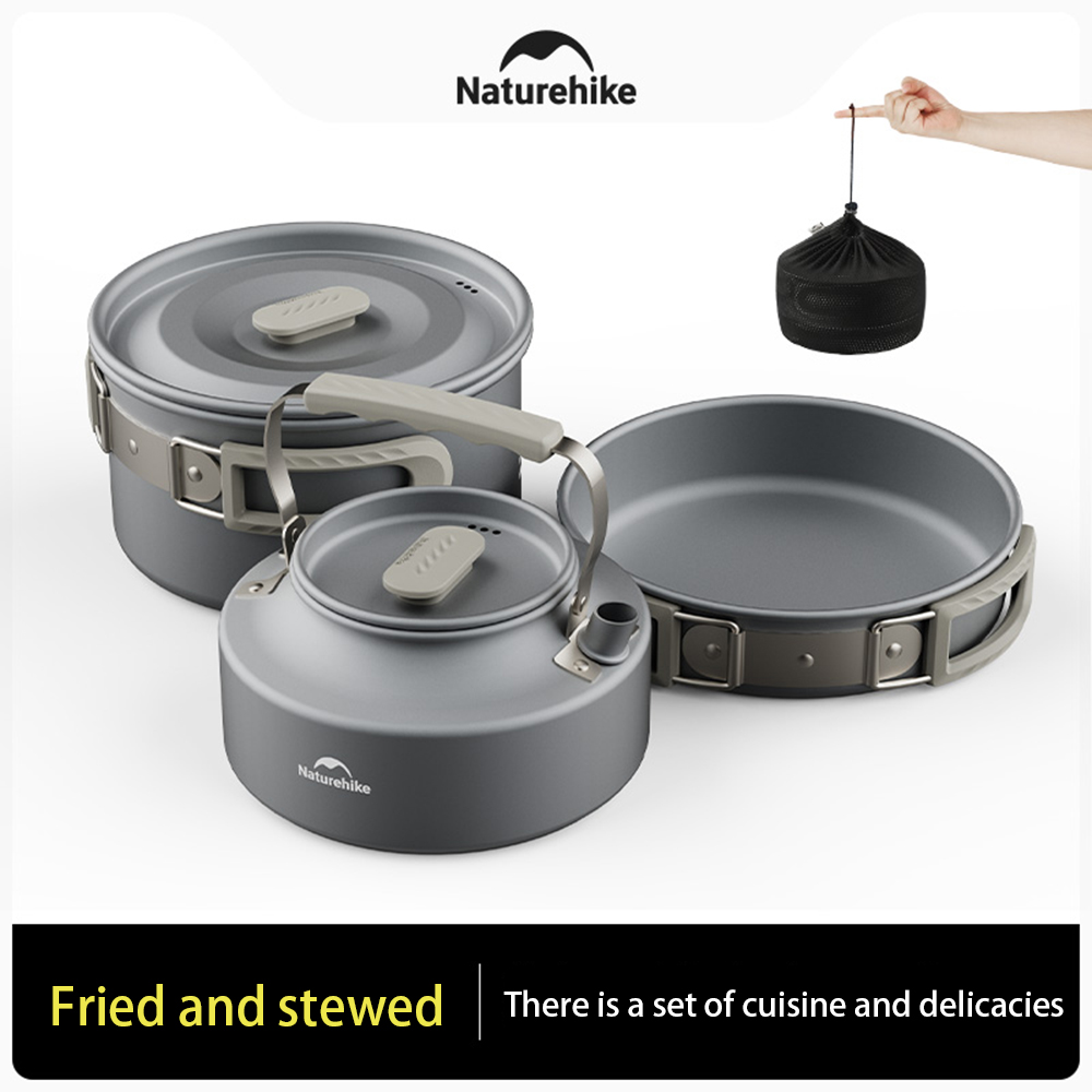 Набор уличных кастрюль Natureh – обзор и цена Outdoor Camping Cooking Set